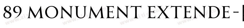 89 Monument Extende字体转换